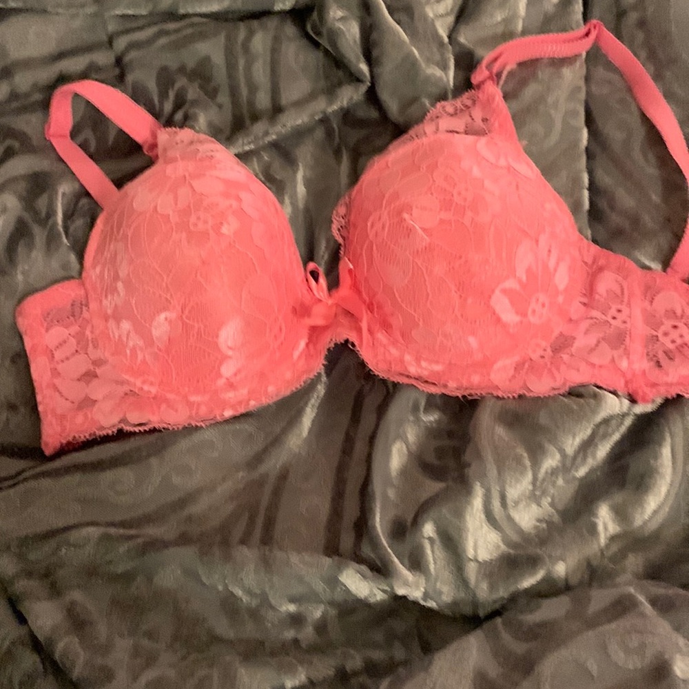 Pink bra